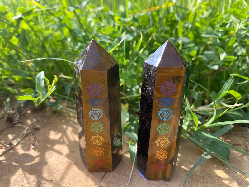 Punta Generador Ojo de Tigre chakras